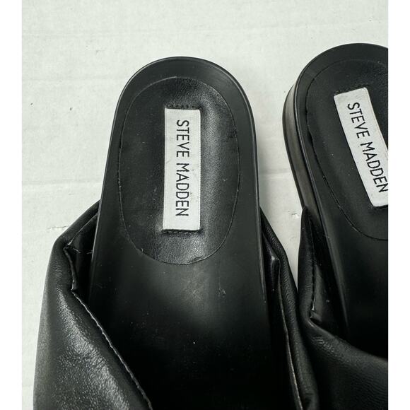 Steve Madden Women's Slide Sandals Black Size 6M - Picture 2 of 4